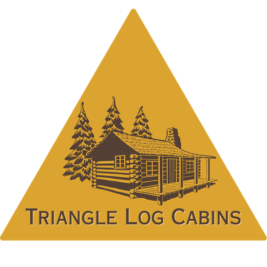 Triangle Log Cabins and Buildings